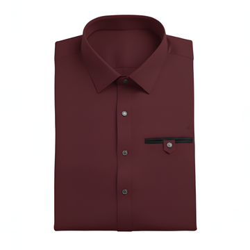 Wash & Wear Maroon Stitched Shalwar Kameez D7