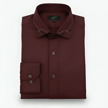 Wash & Wear Maroon Stitched Shalwar Kameez D10