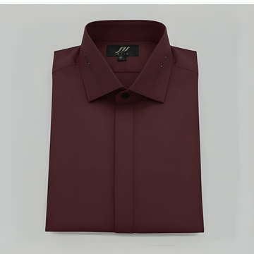 Wash & Wear Maroon Stitched Shalwar Kameez D11
