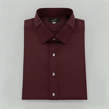 Wash & Wear Maroon Stitched Shalwar Kameez D13