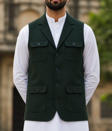 Trending Moss Green Only Waistcoat