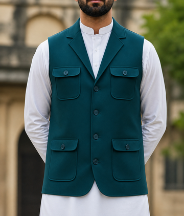 Trending Green Only Waistcoat