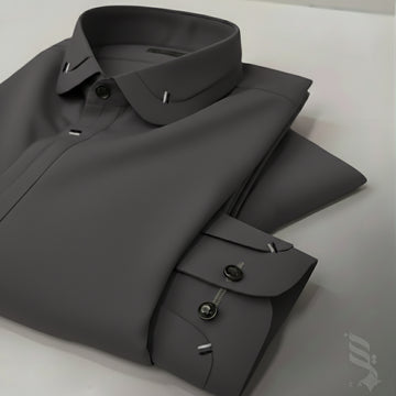 Wash & Wear Stitched Shalwar Kameez Grey Design 1