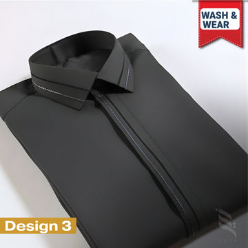 Zair Grey Collar Stitched Shalwar Kameez Design 3