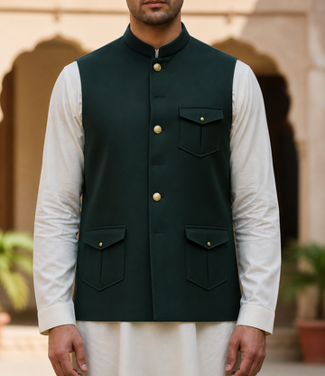 Only Waistcoat Moss Green D6
