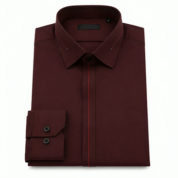 Wash & Wear Maroon Stitched Shalwar Kameez D9