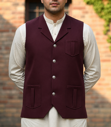 Only Waistcoat Maroon D4