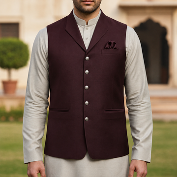 Only Waistcoat Maroon D2