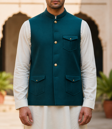Only Waistcoat Green D6