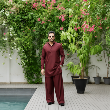 Fashi Shalwar Maroon