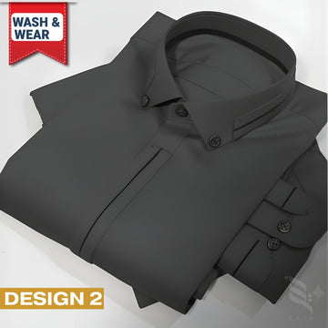 Zair Grey Collar Stitched Shalwar Kameez Design 2