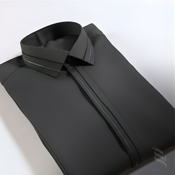 Zair Grey Collar Stitched Shalwar Kameez D3