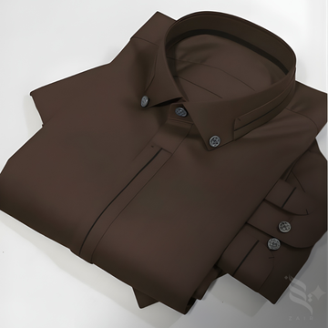 Wash & Wear Stitched Shalwar Kameez Brown Design 2