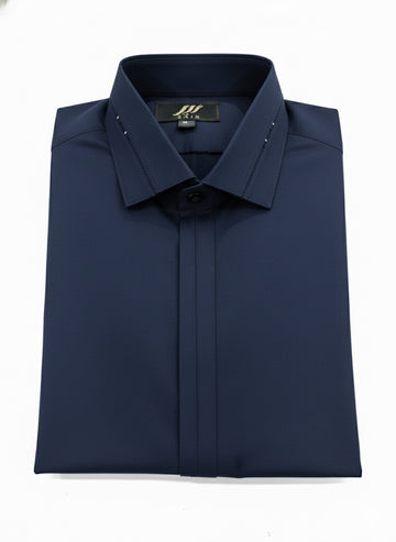 Wash & Wear Blue Stitched Shalwar Kameez D11