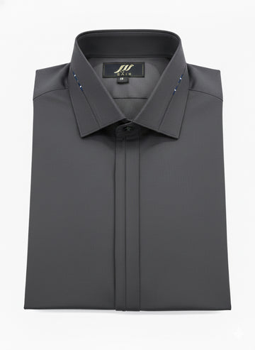 Wash & Wear Grey Stitched Shalwar Kameez D11