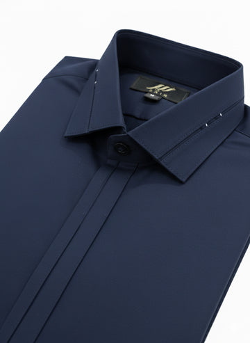 Wash & Wear Blue Stitched Shalwar Kameez D11