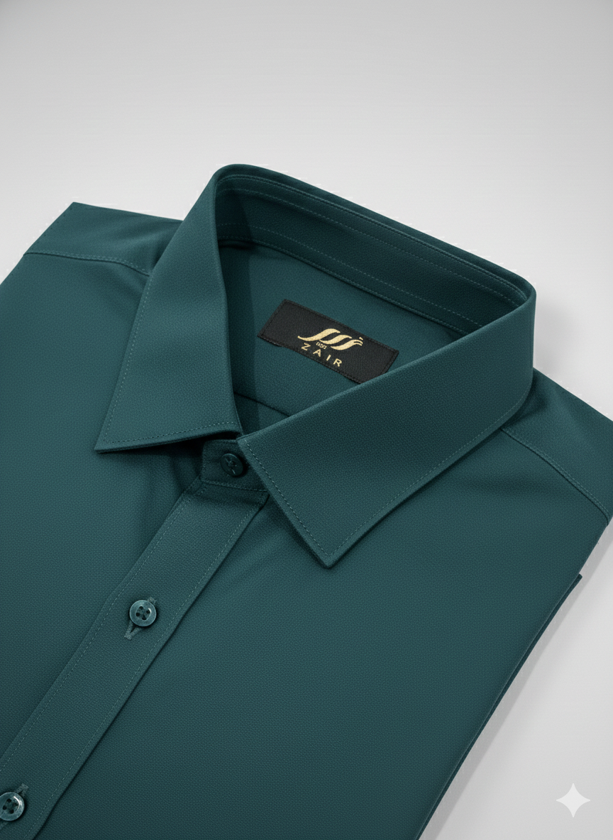 Wash & Wear Emerald Green Stitched Shalwar Kameez