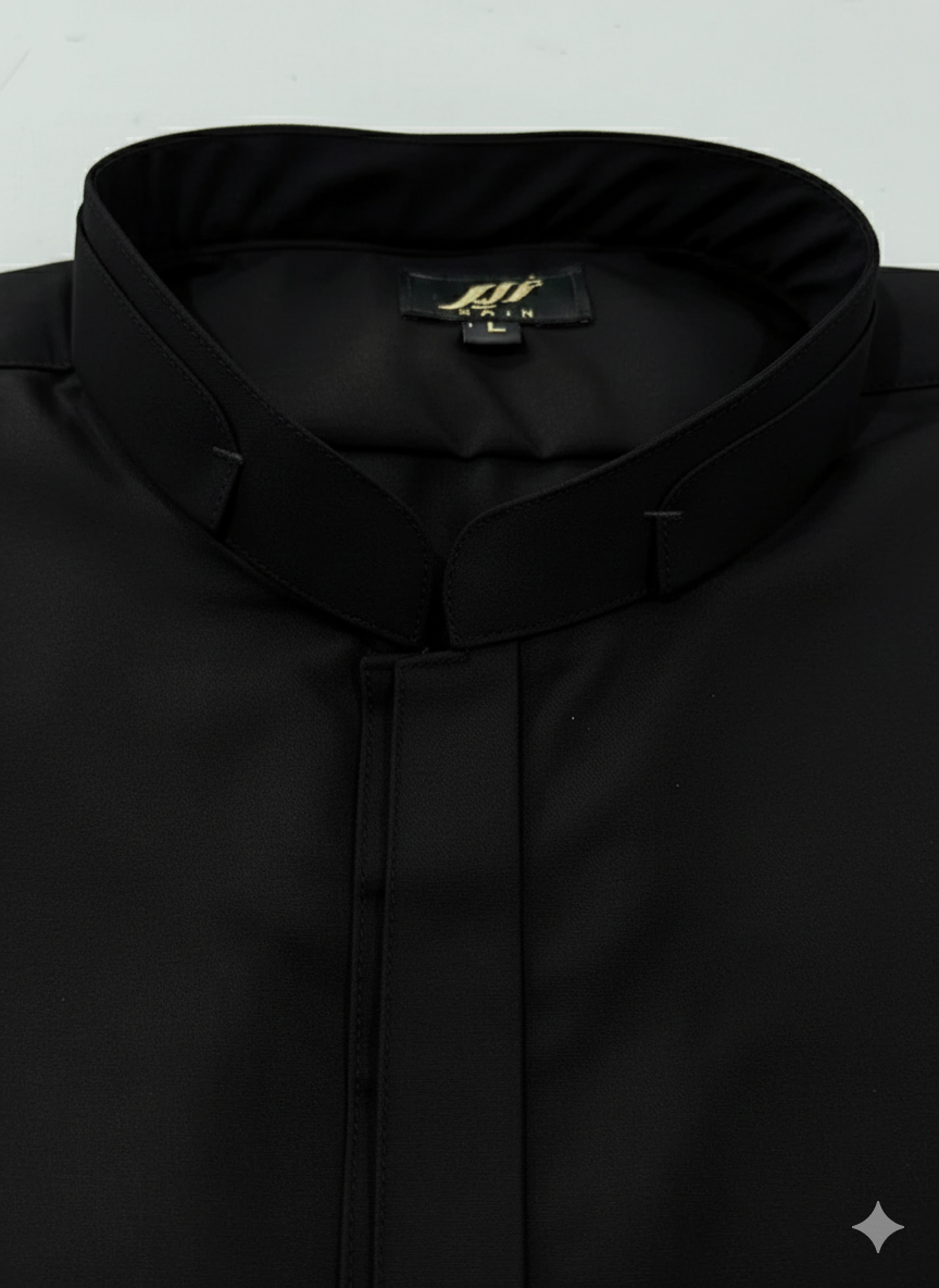 Wash & Wear Black Ban Stitched Shalwar Kameez