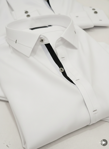 Wash & Wear Stitched Shalwar Kameez White Double Ribbon