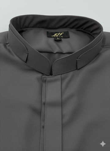 Wash & Wear Grey Ban Stitched Shalwar Kameez