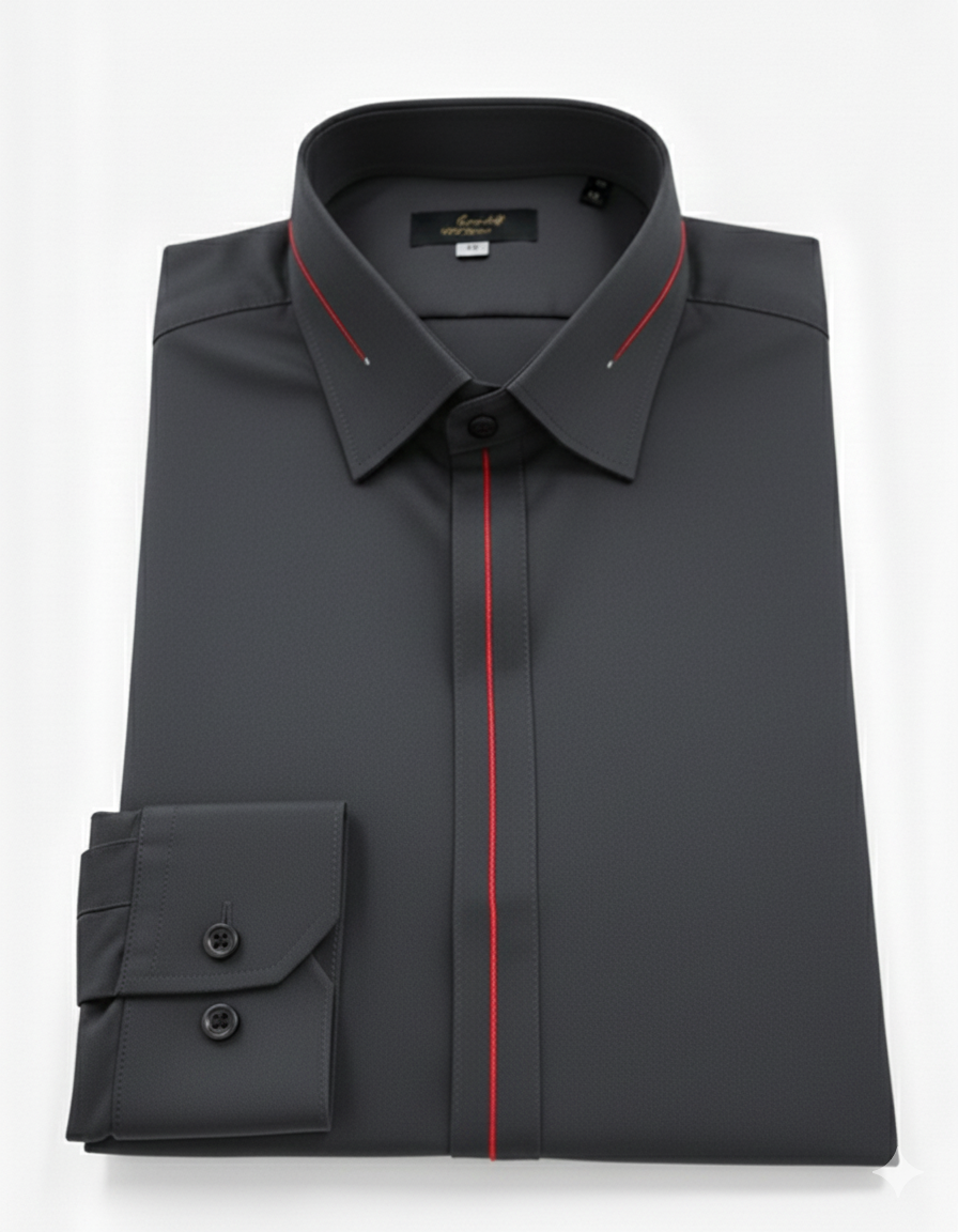 Wash & Wear Grey Stitched Shalwar Kameez D9