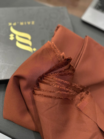 Unstitched Wash & Wear Copper Shalwar Kameez