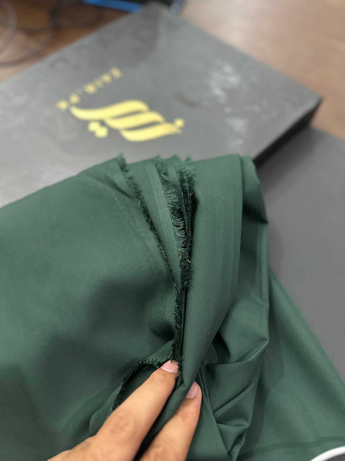 Unstitched Wash & Wear Moss Green Shalwar Kameez