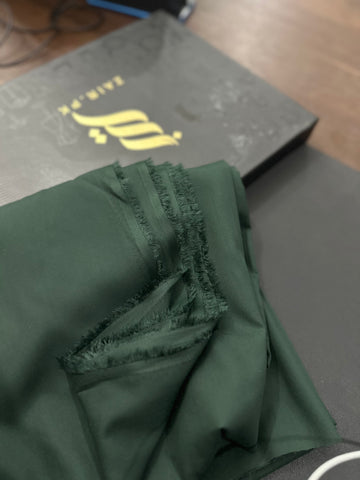Unstitched Wash & Wear Moss Green Shalwar Kameez