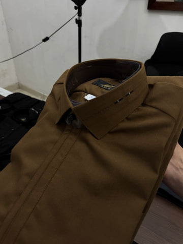 Wash & Wear Brown BD Shalwar Kameez - Medium
