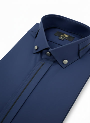 Wash & Wear Blue Stitched Shalwar Kameez D2