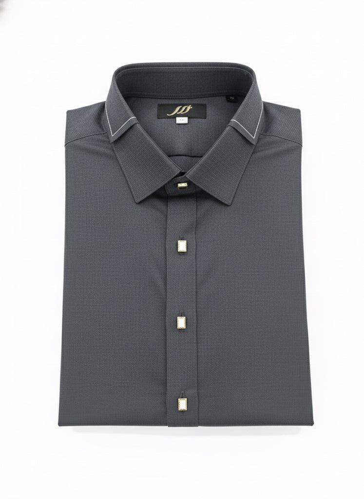 Wash & Wear Grey Stitched Shalwar Kameez D13