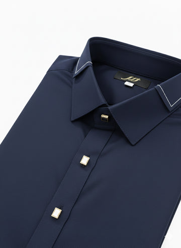 Wash & Wear Stitched Shalwar Kameez Nav Blue D13