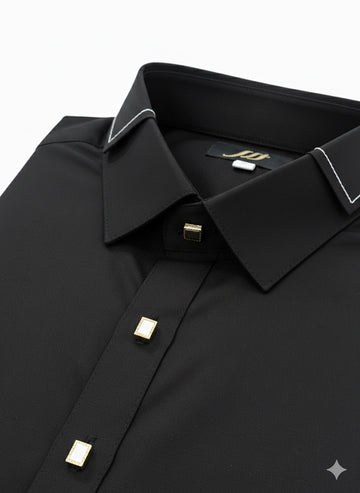 Wash & Wear Black Stitched Shalwar Kameez D13