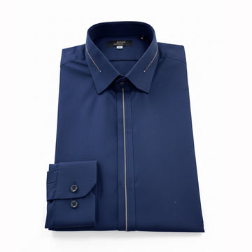 Wash & Wear Blue Stitched Shalwar Kameez D9