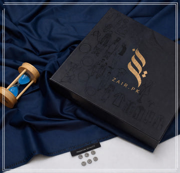 Unstitched Wash & Wear Blue Shalwar Kameez