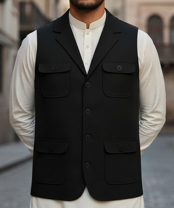 Trending  Black Only Waistcoat