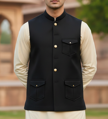 Only Waistcoat Black D6