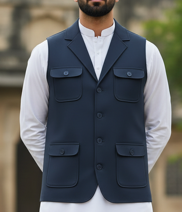 Trending Blue Only Waistcoat