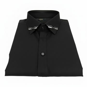 4-Season Wash & Wear Black Stitched Shalwar Kameez D10