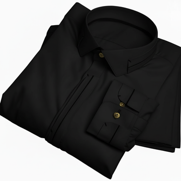 Wash & Wear Black Premium Stitched Shalwar Kameez D2
