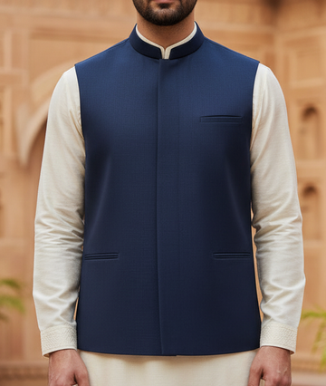Only Waistcoat D3 Blue