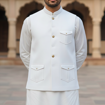 Only Waistcoat White D6