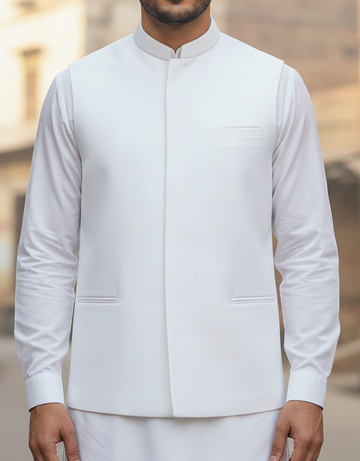 Only Waistcoat D3 White