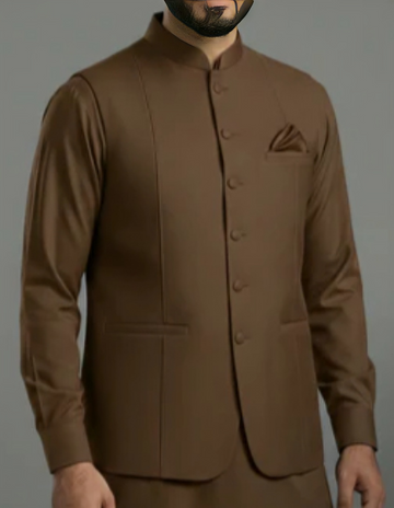 only Waistcoat D1 Brown