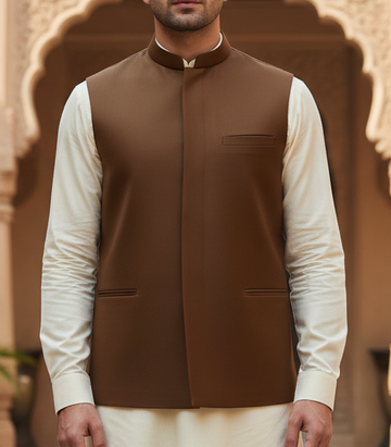 Only Waistcoat D3 Brown