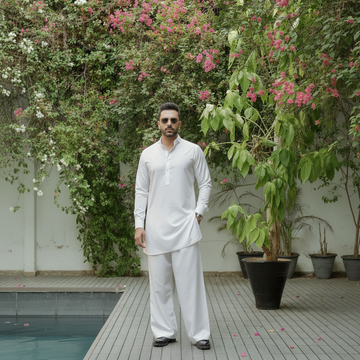 Fashi Shalwar White