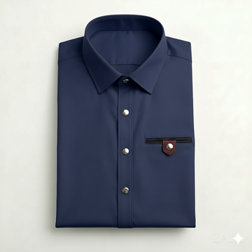 4-Season Wash & Wear Stitched Shalwar Kameez Navy Blue D7