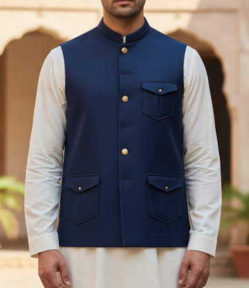 Only Waistcoat Blue D6