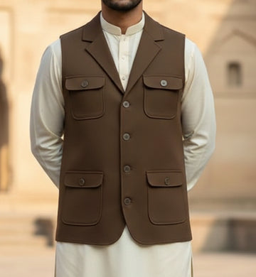 Trending Brown Only Waistcoat
