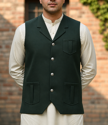 Only Waistcoat Moss Green D4